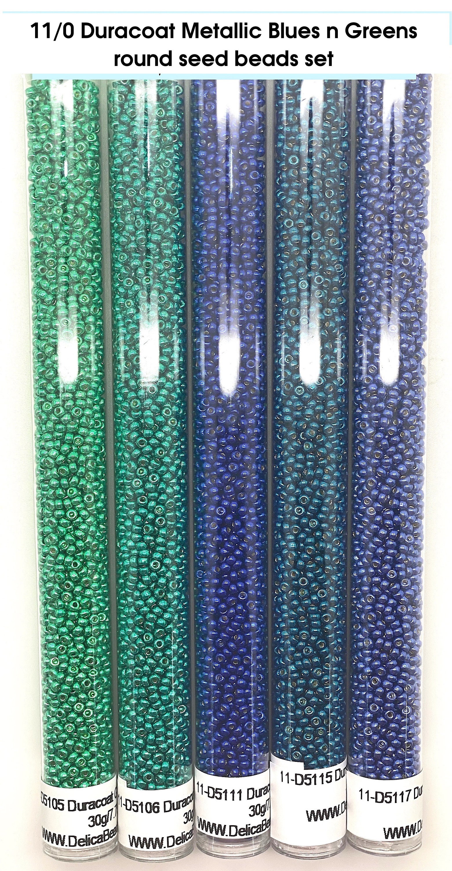 11/0 Op Greens n Blues bead set