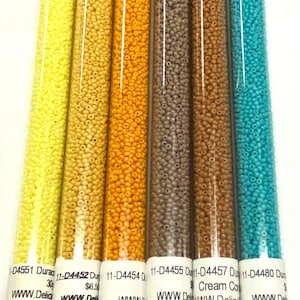 11/0 Duracoat Op Arizona round seed beads set