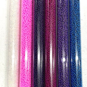 11/0 Duracoat Metallic n Opaque round seed bead set/30g ea