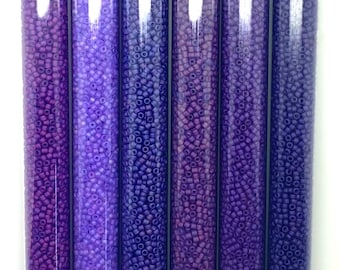 11/0 Matte Purple Lovers round seed bead set/30g ea