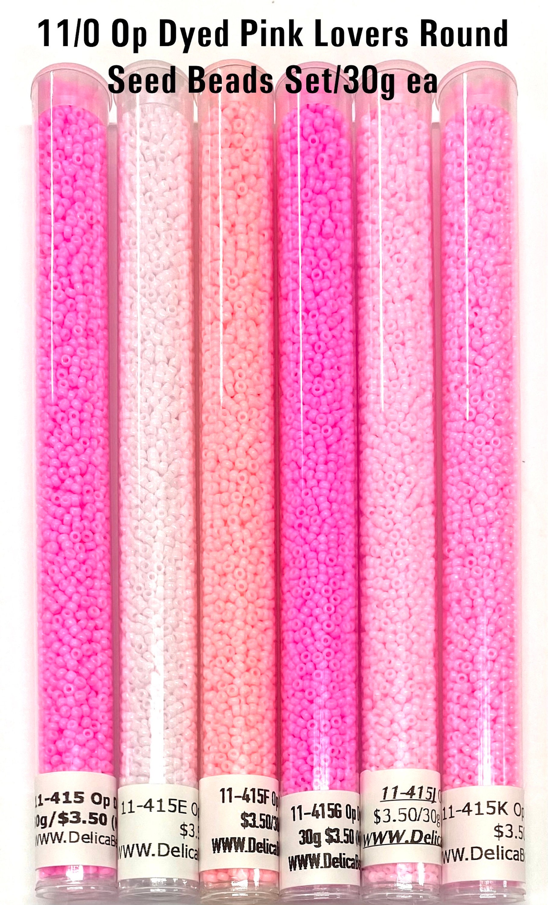 11-415, Miyuki 22g Op Pink 11-415, Miyuki 22g Op Pink
