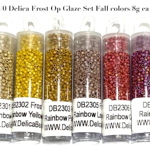 11/0 Miyuki Delica Frost Op set 6 colors/8g ea