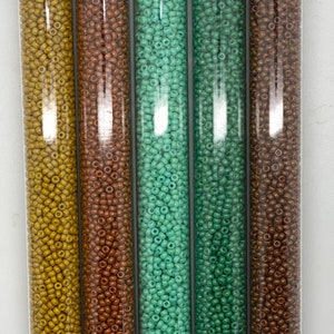 11/0 Miyuki Duracoat Conjunto de cuentas de semillas redondas opacas 9 variaciones