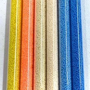 11/0 Juego de semillas redondas Creamsicle Blues/30 g c/u