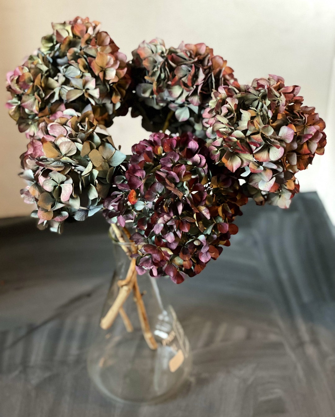 Real Dried Hydrangea Bunches of 5 Wedding Decor House Decor Etsy UK