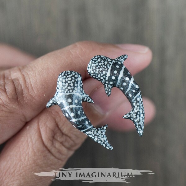 BRASS SHARK EARRING