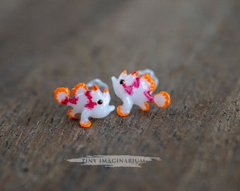 Frogfish earrings, stud earrings, anglerfish, marine life, ocean lovers, scuba divers, ugly cute, animal art, fish earrings, aquarist gift