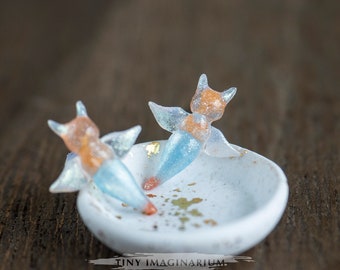 Sea angel stud earrings, Gymnosomata, sea slug, clione limacina, marine life, sea lover, animal, resin, gift for diver, nautical,beach lover