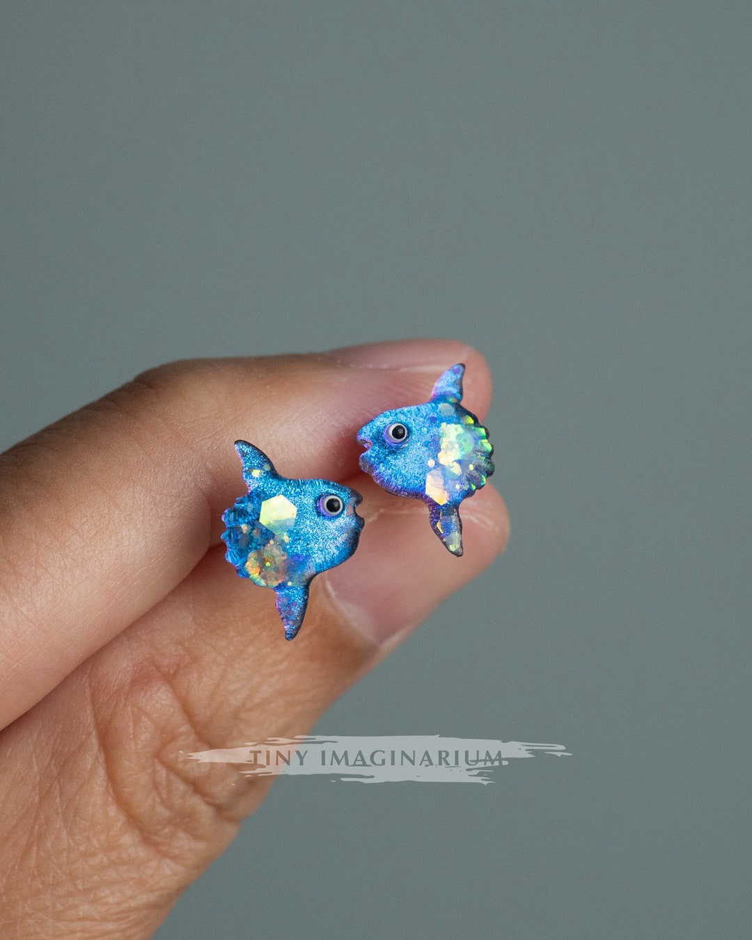 Mola Mola Earrings Mola Mola Jewelry Ocean Sunfish Earring Etsy