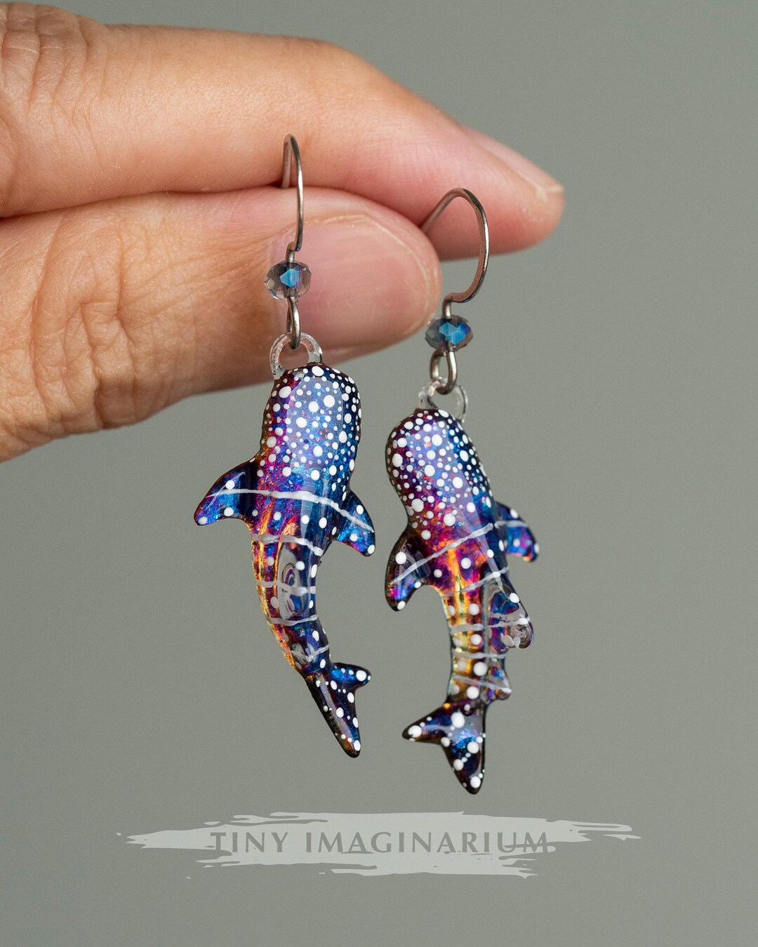 Whale Shark Dangle Earrings, Whalesharks, Shark Lover, Animal Jewelry ...