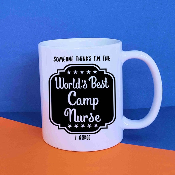 Camp Nurse Mug Nurse Coffee Mug Nurse Cup Camping Nurse Thank Etsy