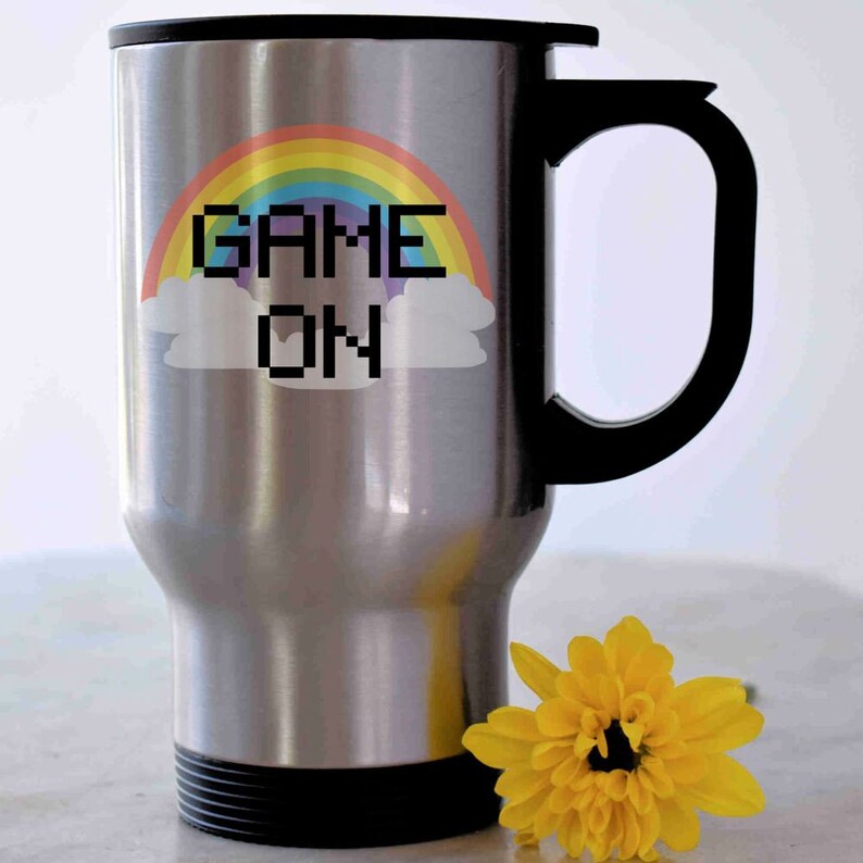Mugs For Gamers Videogame Decor Gamer Coffee Mug Gaming Travel Etsy