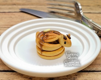 Mini Polymer Clay Pancake Dragon