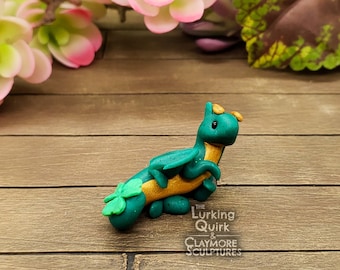 Mini Polymer Clay Clover Dragon