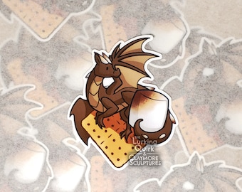 S'mores Dragon - 3 inch Vinyl Sticker