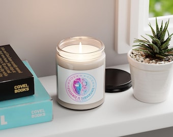 Vela de soja perfumada, 9 oz