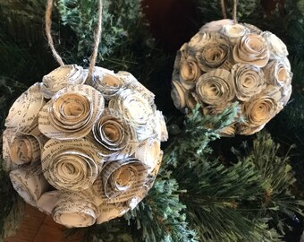 shabby chic christmas ornaments shabby chic christmas decorations paper flower ornament shabby chic christmas tree christmas ornament - Chic Christmas Decorations shabby chic christmas ornaments shabby chic christmas decorations paper flower ornament shabby chic christmas tree christmas ornament - Chic Christmas Decorations