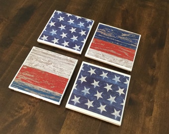 Carolines Treasures BB9668FC Morkie Patriotic Decorative coasters Multicolor Carolines Treasures BB9668FC Morkie Patriotic Decorative coasters Multicolor