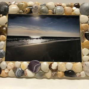 Sea shell picture frame