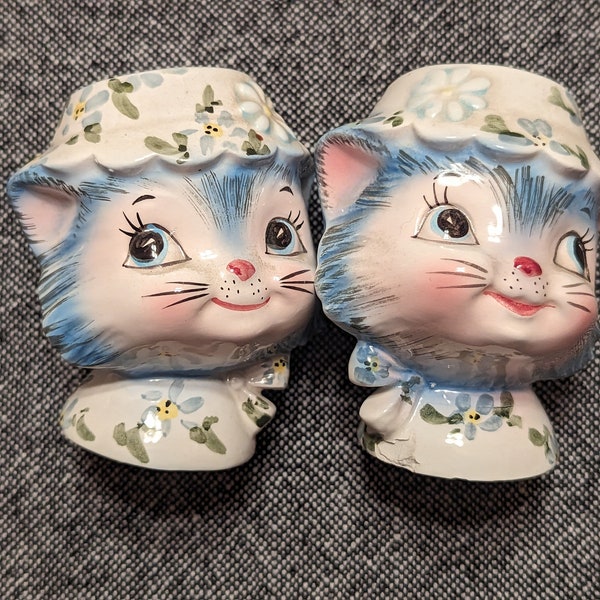 Lefton Miss priss Kitty salt and pepper shakers kitsch