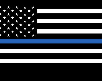 Various Sizes Free Ship Thin Blue Line Texas Reflective Decal