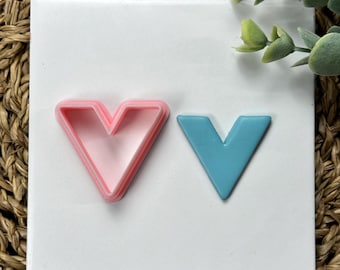 COUTEAU EN V | Argile polymère en forme de V | Cutter basique | Coupeurs d'argile | Bijoux de coupe d'argile | emporte-pièce en forme de base