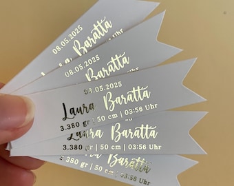 Etiquetas de agradecimiento laminadas personalizadas