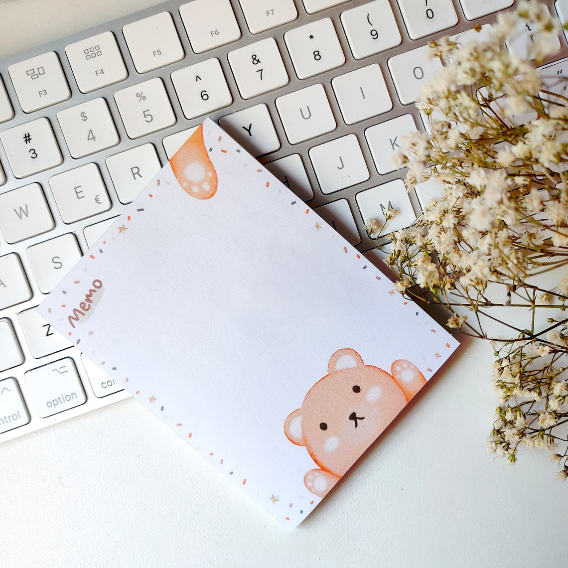 BEAR Sticky Note Notepads Personalized Sticky Notes Etsy