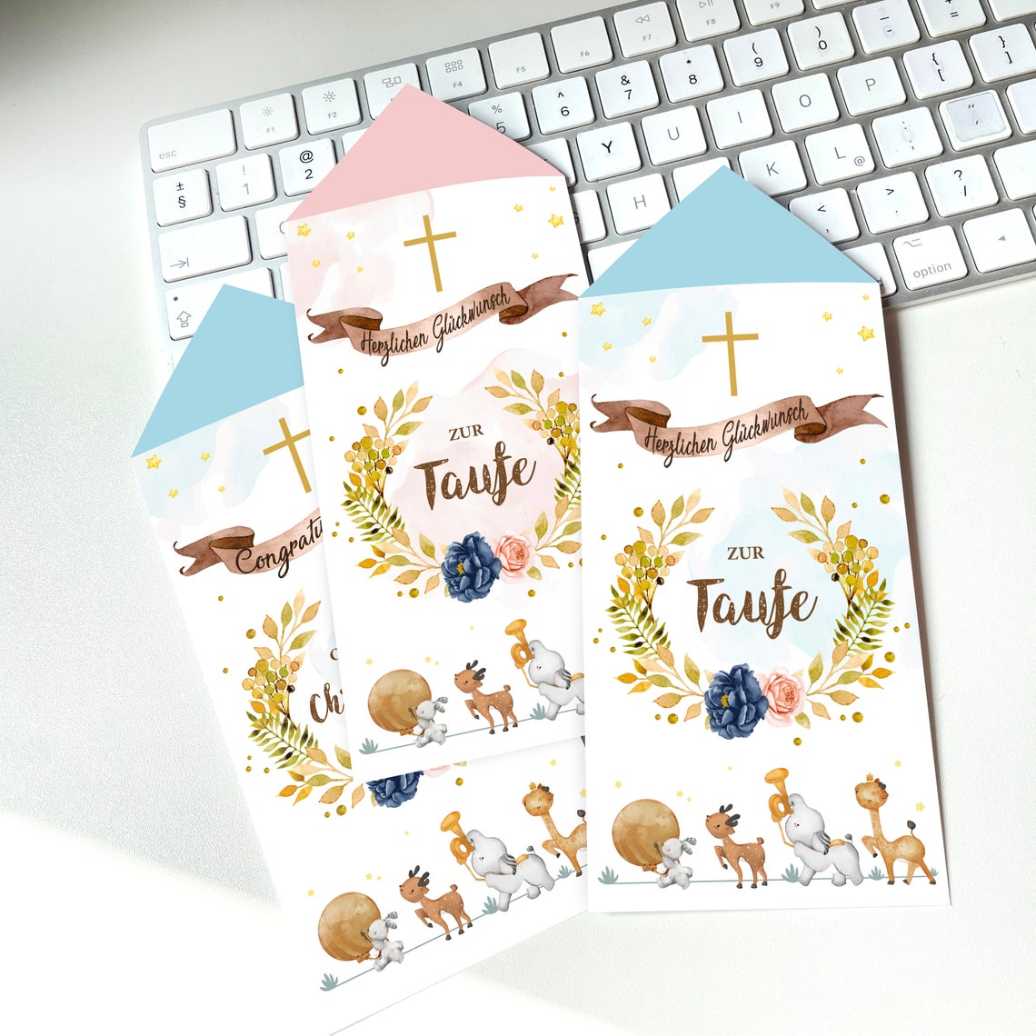 Envelope money christening Umschlag Geld Taufe 6 pcs Etsy