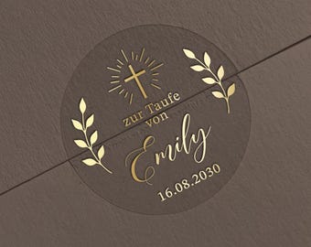 Foil Wedding Stickers, Personalized Elegant Seals