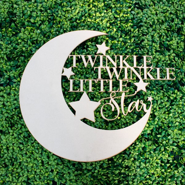 Twinkle Twinkle Little Star Wooden Backdrop, Wood Cutout, Baby Shower, Birthday, Star Party, Wall Decor, Decoration, Little Star, & More