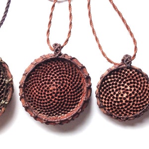 Protea Seed Macrame Pendant with adjustable necklace