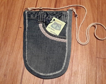 Ultimate Pocket Purse  - Recyled Jeans