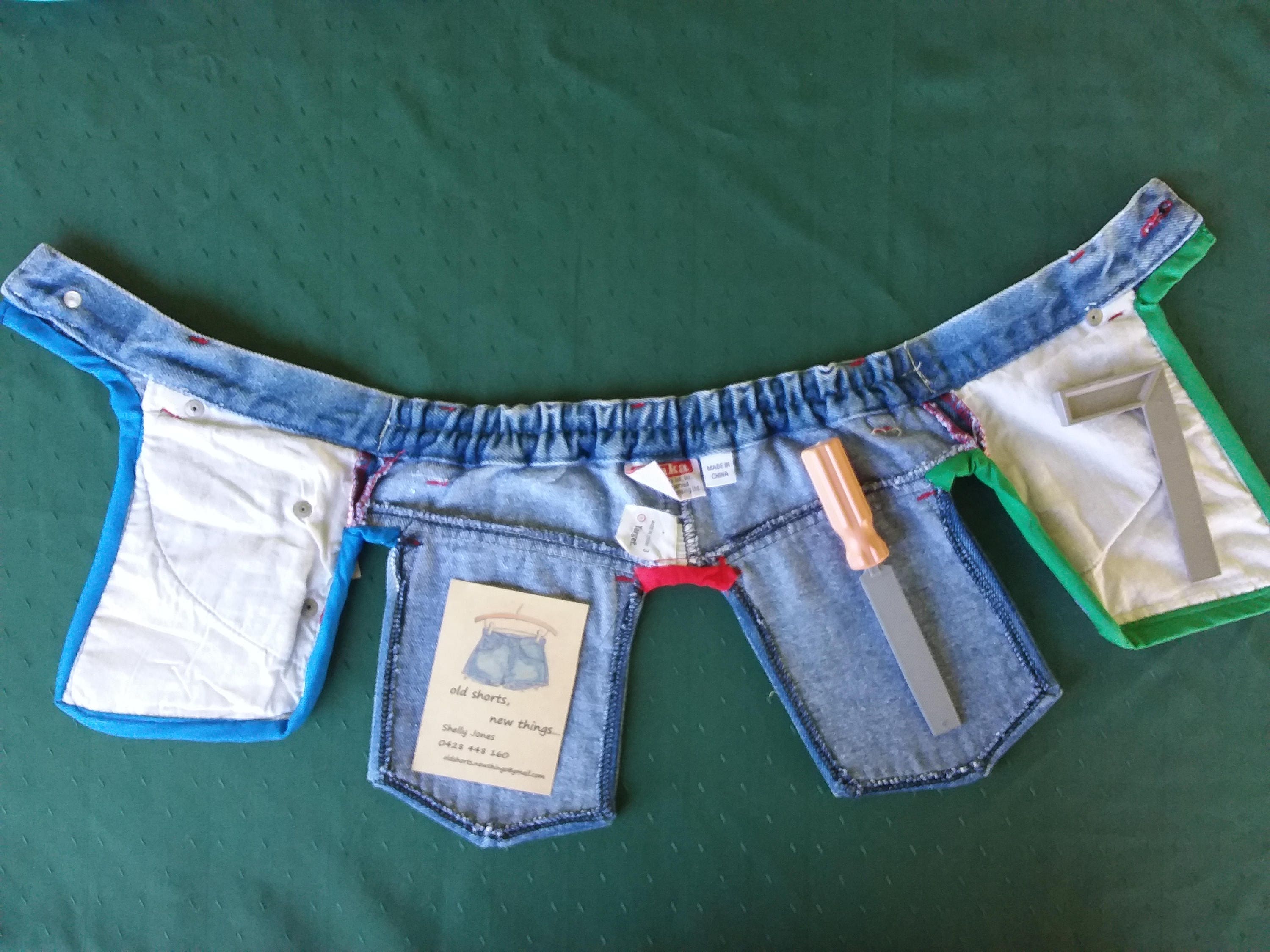 Little Boys Tool Belt With Tools recycled Jeans NOT Etsy