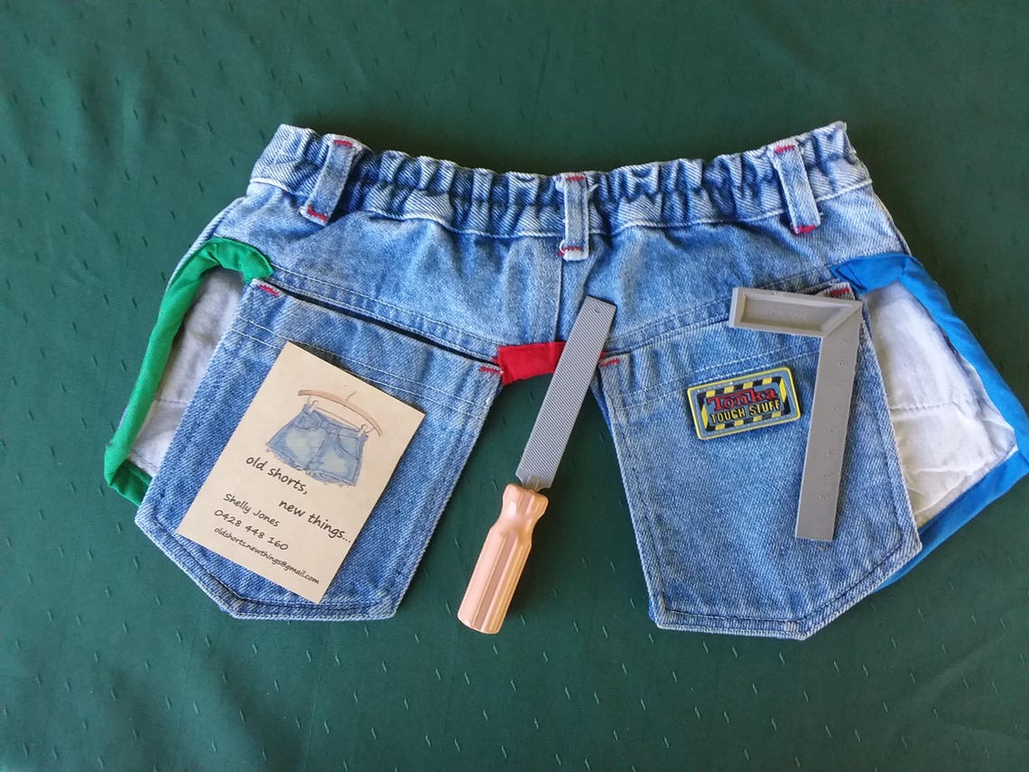 Little Boys Tool Belt With Tools recycled Jeans NOT Etsy