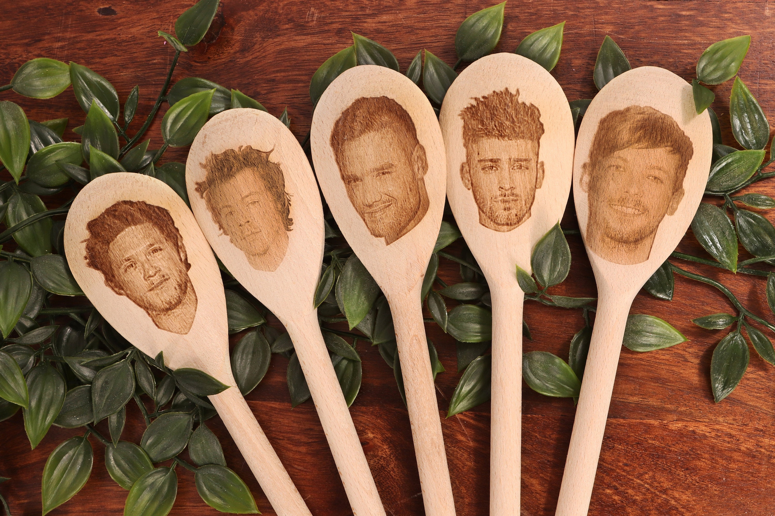 One Direction Gift Harry Styles Wooden Spoons Personalised Etsy