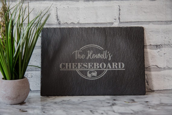 Buy Personalized Slate Cheese Board: Engraved Serving Platter
