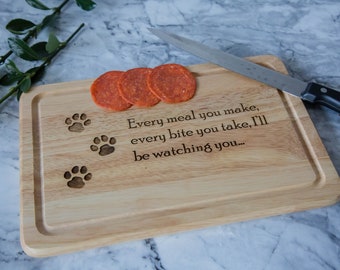 Personalised Chopping Board - Dog Tray, Dog Treats Gift
