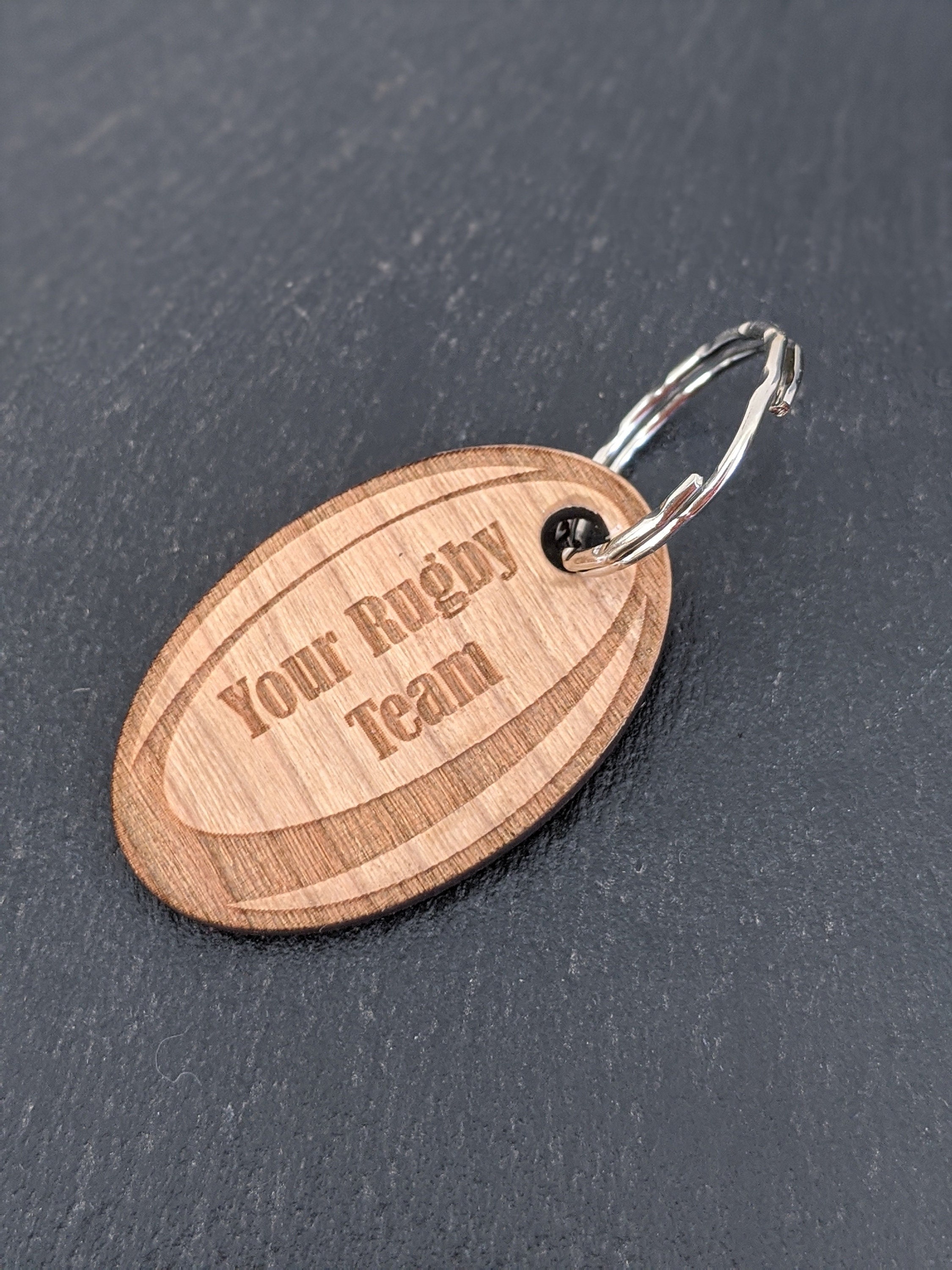 Personalised rugby keyring Etsy