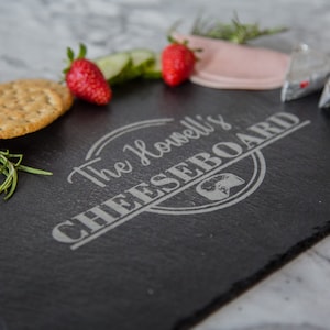 Premium Slate Cheese Board Personalised Design