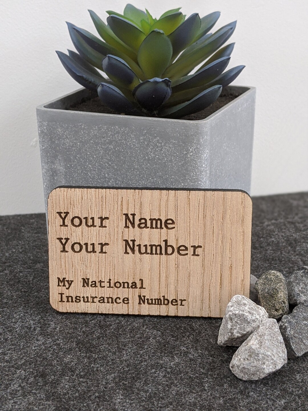 National Insurance Card Keepsake Personalised Etsy
