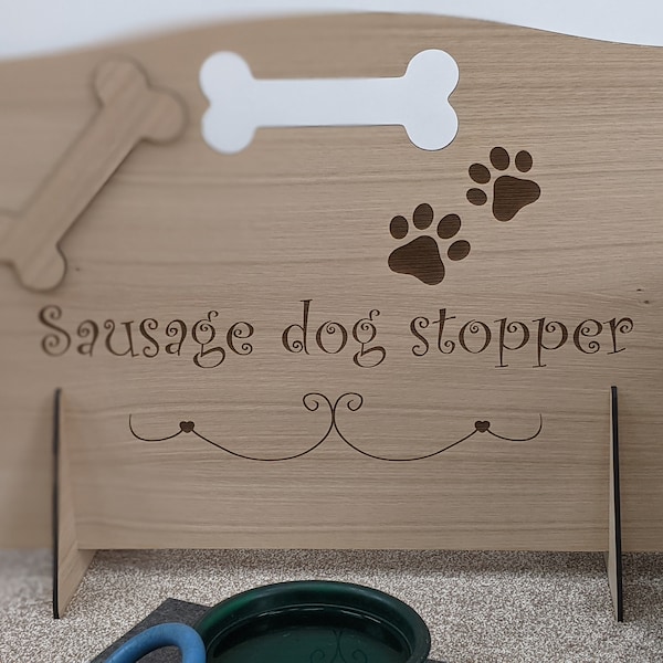 Dachshund gate - personalised sausage dog pet garden caravan kitchen
