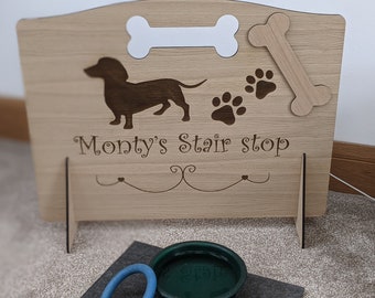 Freestanding dog stopper - pet garden caravan kitchen stairs