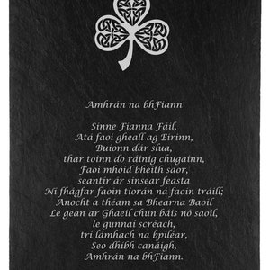 Wales slate plaque with welsh national anthem dragon detail