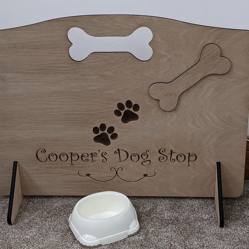 Personalised Dog Gate Pet Garden Caravan Kitchen Stairs Etsy