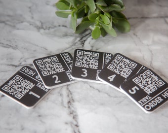 Marqueur de table QR code - commande de restaurant bar pub