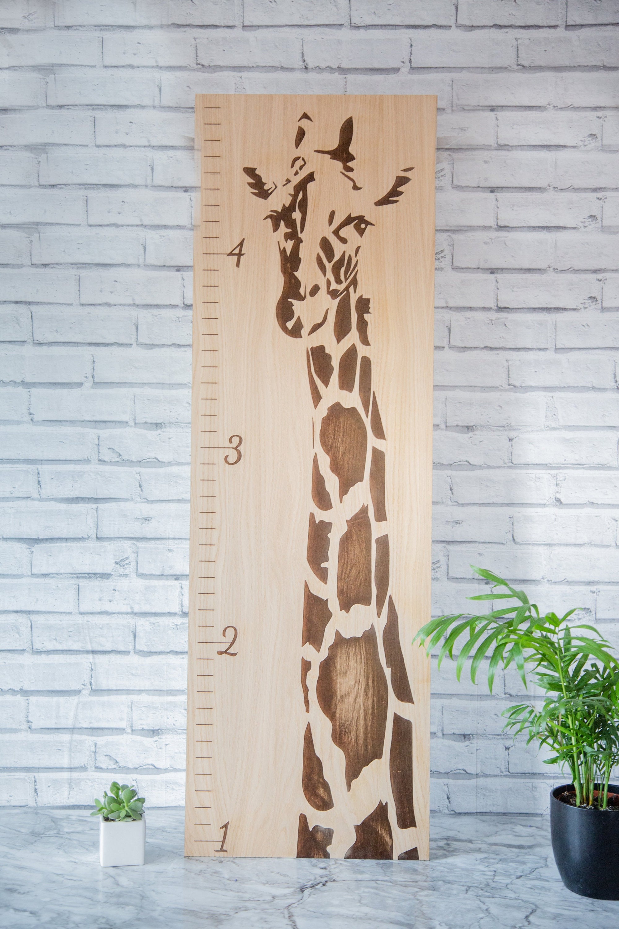Children height tracker giraffe design kids baby height Etsy