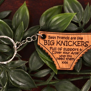 Big knickers friendship keyring