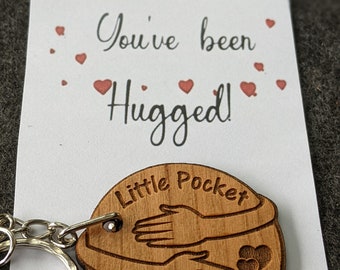 Personalised Pocket Hug Keyring