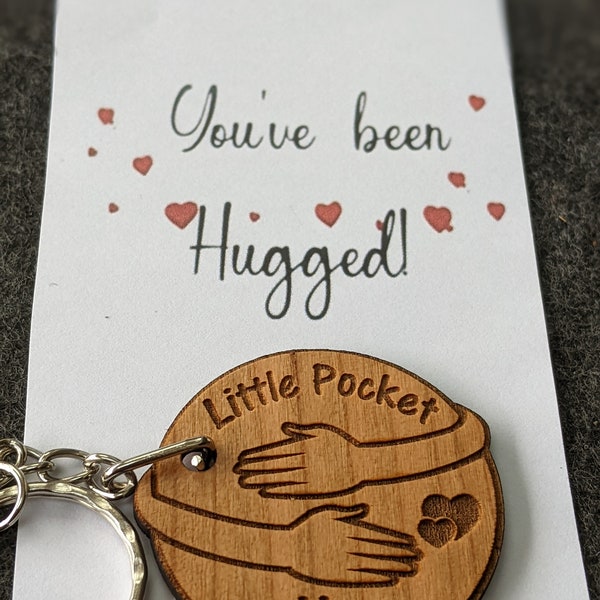 Personalised Pocket Hug Keyring